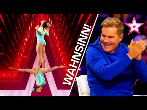 Wahnsinnige Performance von Morgan & Sara in der Luft! 😳 | Das Supertalent 2024