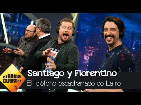 Santiago Segura y Florentino Fernández juegan al teléfono escacharrado de Latre - El Hormiguero 3.0