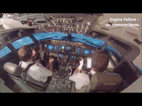 B738 Engine Failure After Takeoff Demo