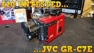 Buying An Untested JVC GR-C7E For £20 : How Did That Go? Back To The Future!