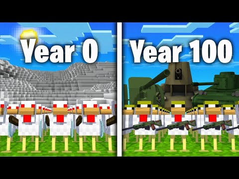 I Made 100 Chickens Simulate 100 Years Of War