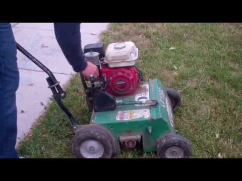 How to use a power rake or dethatch a lawn