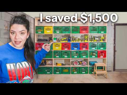 my garage was a DISASTER so I built this and saved $1500