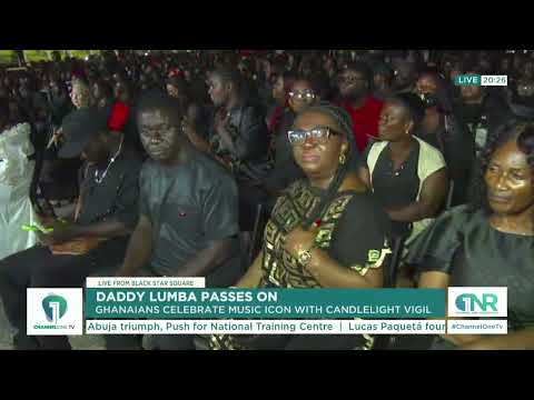Ghanaians hold candlelight vigil of  honour late music legend Daddy Lumba