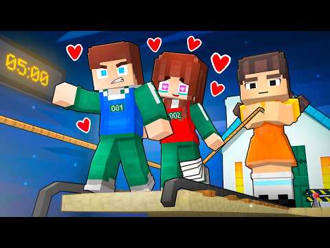 JJ and JJ`s Girl LOVE SQUID GAME Story - Maizen Minecraft Animation