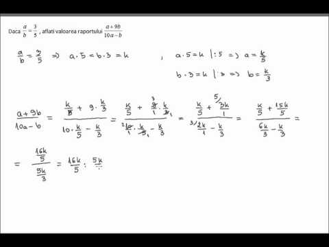 Ratios and proportions, solved exercises (6c31)