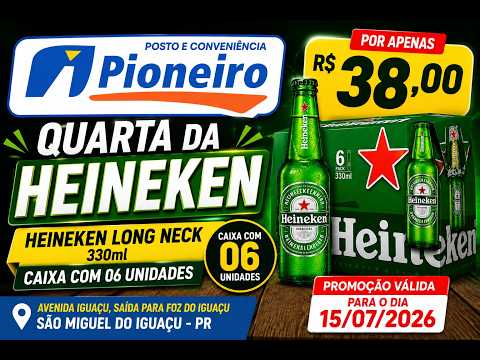 Quarta da Heineken no Posto Pioneiro: Caixa com 6 Long Necks por Apenas R$ 38,00!