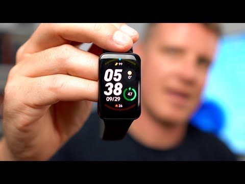 Išmanioji apyrankė Xiaomi Smart Band 7 Pro, Grafito juodos spalvos korpusas ir juodos spalvos apyrankė video