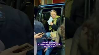 Scarlett Johansson at a Patti Smith tribute concert #nyc #newyork #scarlettjohansson #jurassicworld