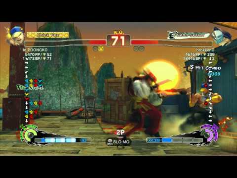 SSF4 AE 2012: Poongko (Yun) vs brokkenG (Claw) - Xbox Live Ranked Match