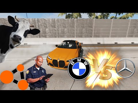 Cars vs Brick Wall – BeamNG.Drive