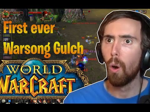 Asmongold FIRST EVER WARSONG GULCH PvP Game - with Esfand Venruki Xaryu