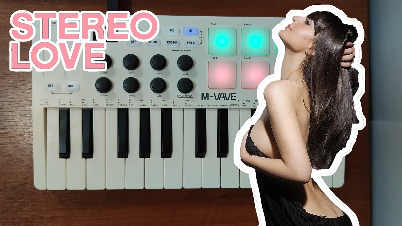 Controlador MIDI Portátil e Sem Fio de 25 Chaves K25 M-VAVE M-VAVE