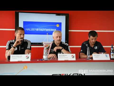 Pressekonferenz - VfB Germania Halberstadt gegen 1. FC Magdeburg 4:2 (0:1) - www.sportfotos-md.de