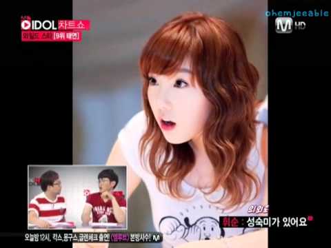 [ENGSUBS] 110622 Taeyeon M-Net Idol Chart Ranking