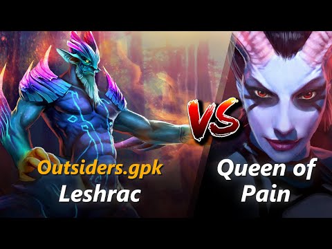 gpk mid Leshrac vs Queen of Pain | First 10 minutes