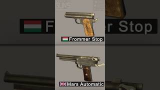 🇭🇺 Frommer Stop vs 🇬🇧 Mars — Two Long-Recoil Pistols #firearmseducation #gunmechanics #slowmotion