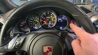 Porsche Cayenne oil level check