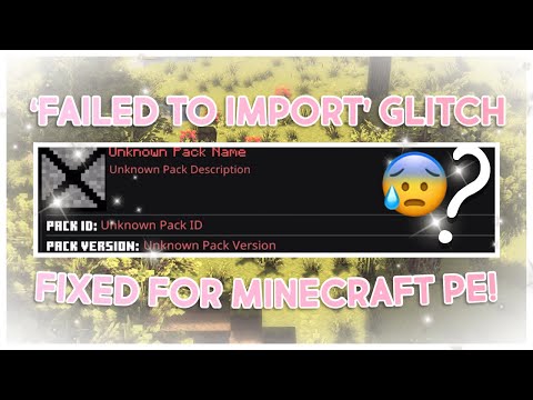 How To Fix ‘Failed To Import’ Error On Minecraft Pocket Edition! (1.19+)