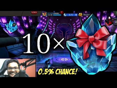 10 × Greater Gifting Crystal Opening | Super Lucky Start To 2022! | Marvel Contest Of Champions
