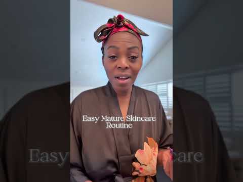 You Don’t Need 12 Steps!  Easy Skincare Routine For Mature Skin | #morningroutine