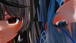 4K『Red Rose』沙花叉クロヱ・雨海ルカ【ホロライブ・WeatherPlanet・MMD】