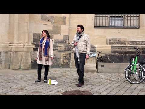 Dueto de ópera no Neumarkt, Dresden