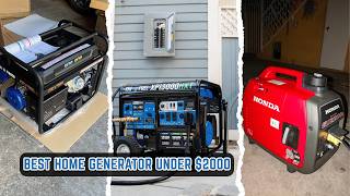 7 Best Home Generators Under $2000 in 2026: Top Picks for Real Backup Power