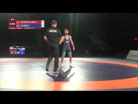 GOLD FS - 57 kg: O. TIGREROS URB (COL) v. T. GILMAN (USA)