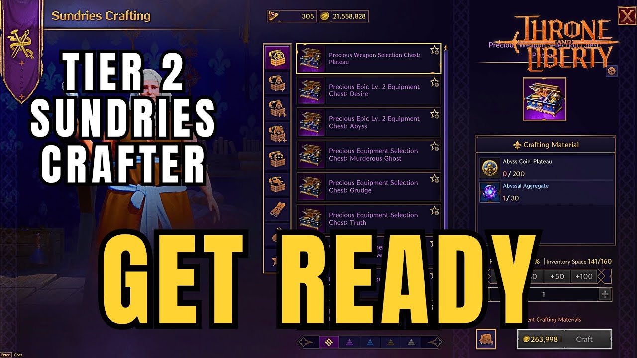 Throne and Liberty - Get Ready For Talandre Update - New Tier 2 Sundries Crafter T2 Gear Showcase KR