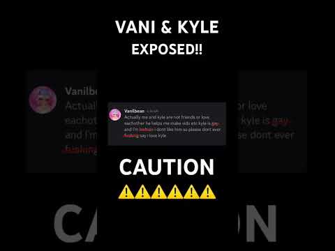 Vani & Kyle EXPOSED!! @VanilBean @KreativeKyle #viralshorts #vani #roblox #caught