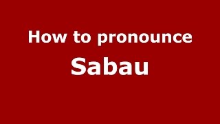 How to pronounce Sabău