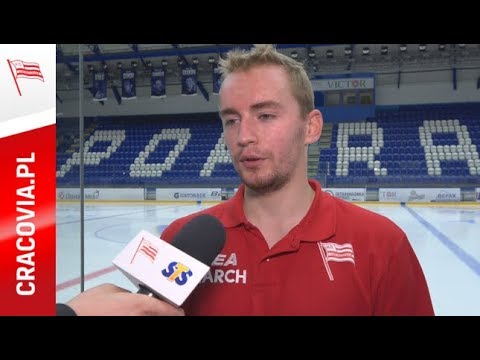 Robert Kowalówka po wygranym 2:1 meczu z HK Poprad (08.08.2019)
