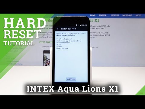 How to Hard Reset INTEX AQUA LIONS X1 - Erase All Settings & Content