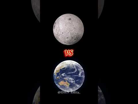 Earth vs Moon #shorts #shortvideo #youtubeshorts #earth #moon