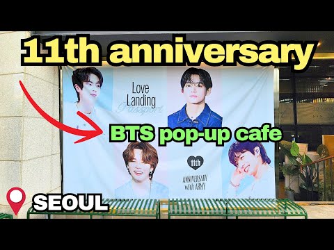 BTS 11th Anniversary Celebration begin in Seoul! 💜 Cafe Lucky Ducky