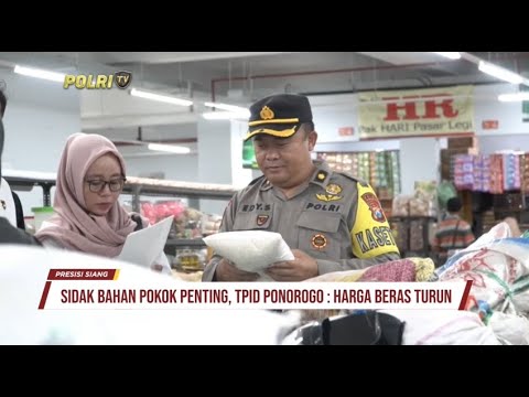 POLRES PONOROGO CEK STOK DAN HARGA BAHAN POKOK DI PASAR