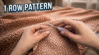WOW! Single-Row Crochet Texture You've NEVER Tried Before! Stunning & Easy Pattern