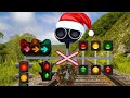 Christmas Railroad Crossing クリスマスの踏切