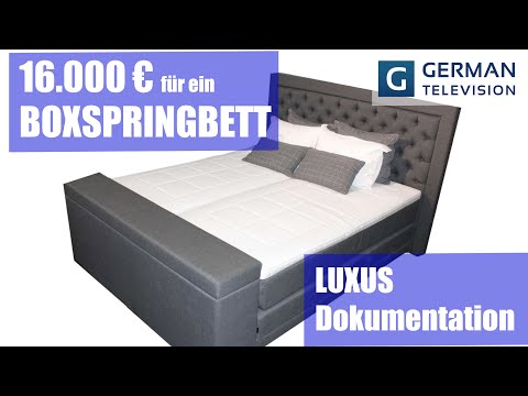 Das TEUERSTE Boxspringbett der Welt! Belvga E-Letto de Luxe mit TV und Motoren.