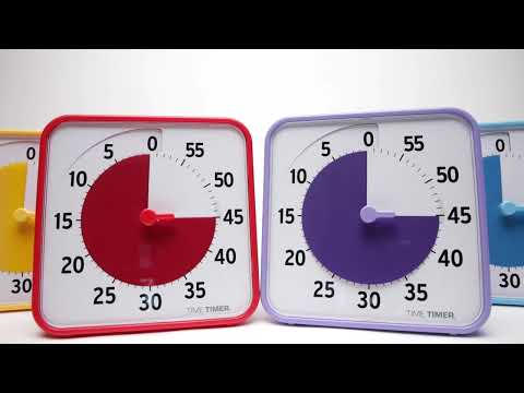 Slide 8 - Time Timer 8” Learning Centre Classroom Set, Secondary Colour, Set of 3 (video)