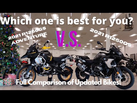 2021 BMW R1250GS v.s. 2021 R1250GS Adventure - Which one should you buy?