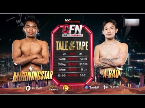 Laldinsanga (IND) Vs Guiming Lee Abao (CHINA) Super Bantamweight fight. Dubai. Crypto Fight Night.