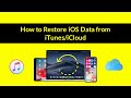 How to get iOS restore from iTunes/iCloud Backup - IOS Data Backup and Restore Demo