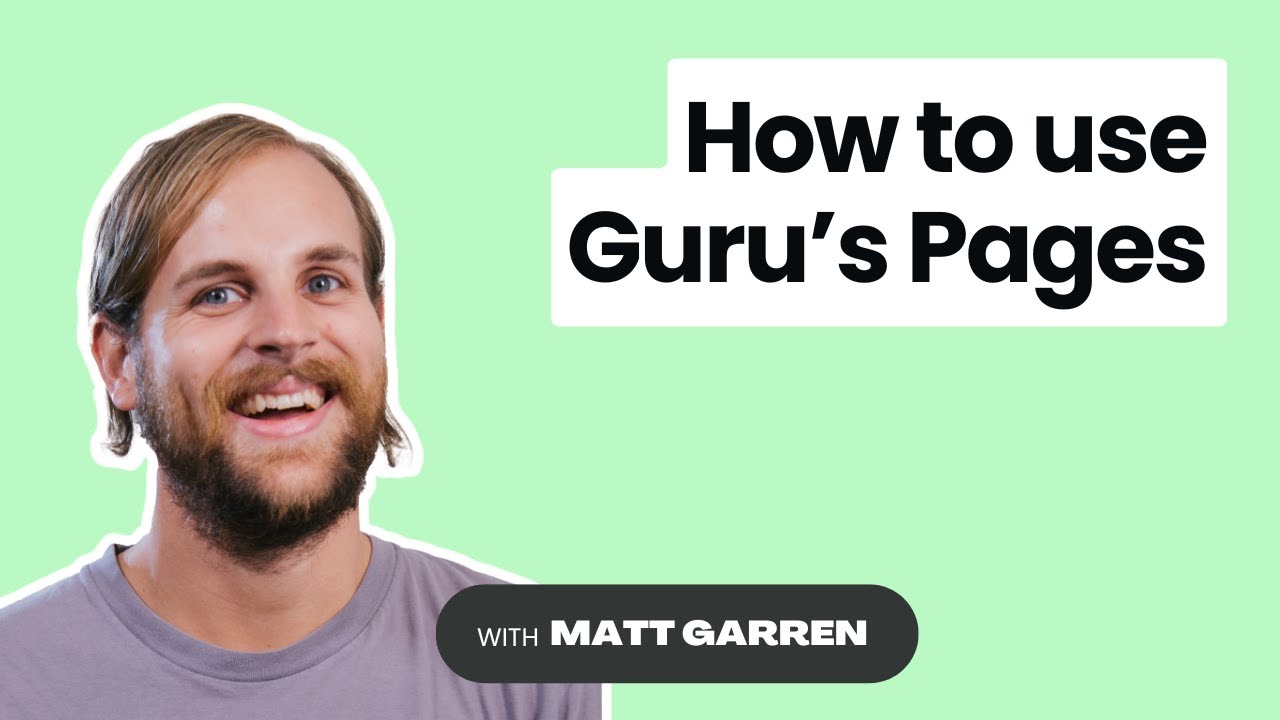How to use Guru's Pages video thumbnail