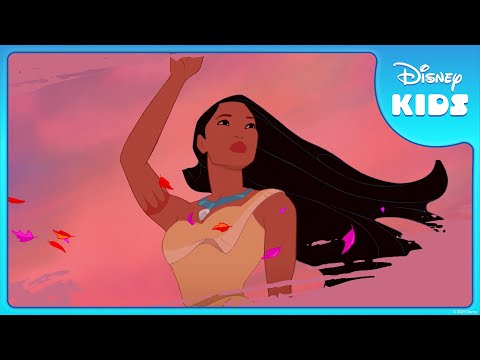 Pocahontas Paints with All the Colors of the Wind 🎨 | Pocahontas | @disneykids