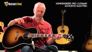 Video thumbnail for Gibson Hummingbird Pro Cutaway Acoustic-Electric Guitar, demo'd by Don Ruffatto by Musician's Friend