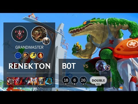 Renekton Bot vs Aphelios - EUW Grandmaster Patch 10.6