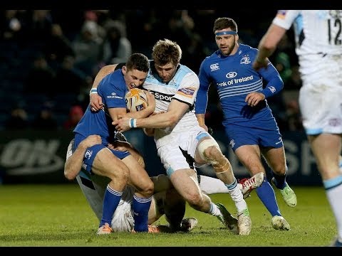 Richie Vernon 1st Try - Leinster v Glasgow Warriors 1st March 2014