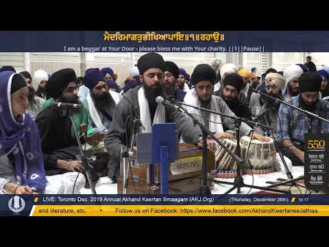 022 Toronto Dec. 2019 Thursday Evening - Bhai Jagminder Singh Jee Edmonton